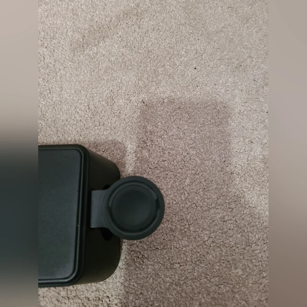 Black LED Clock with Wireless Charger